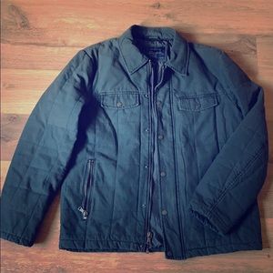 Men’s Bass Winter Coat Navy/Gray Size Medium